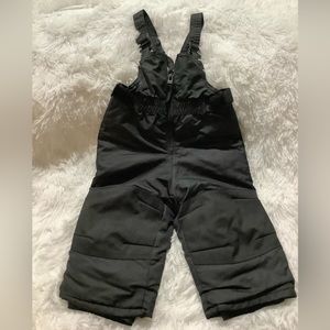 NWOT Cat & Jack Black Snow Pants w/ Bib size 12 Mo